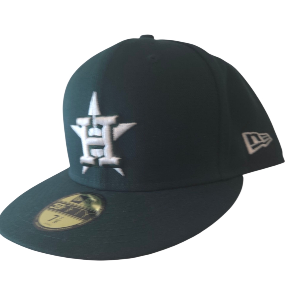 NWT Vintage dark green fitted hat astros new era
